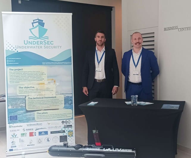 UnderSec Partners – Simon Conti from CNT Technologies (right) and Panagiotis Ioannou of European Dynamics (left)